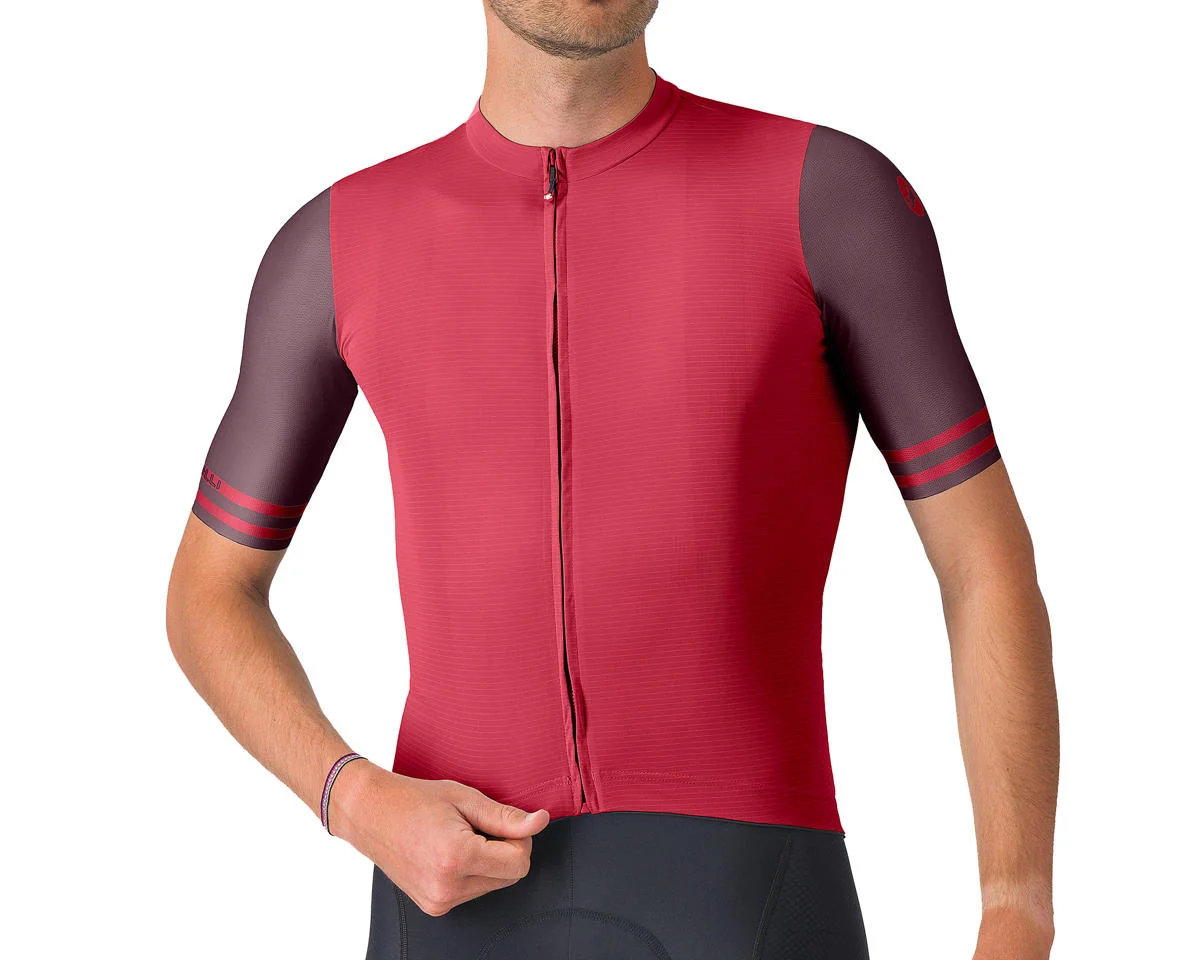 Castelli Prologo Lite 2 Short Sleeve Jersey (Rich Red/Bordeaux) (XL)